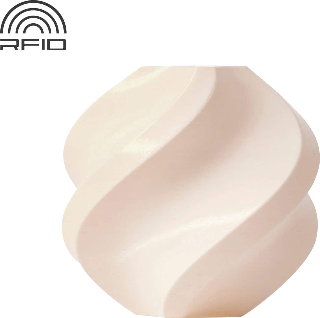 Bambu Lab - 1.75mm PLA Basic Filament - Jade White - Front_Zoom