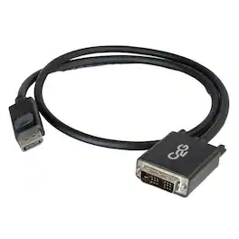 C2G - 54330 10 Feet DisplayPort to DVI-D Adapter Cable - DisplayPort / DVI-D for Notebook, Monitor, Desktop Computer - Black