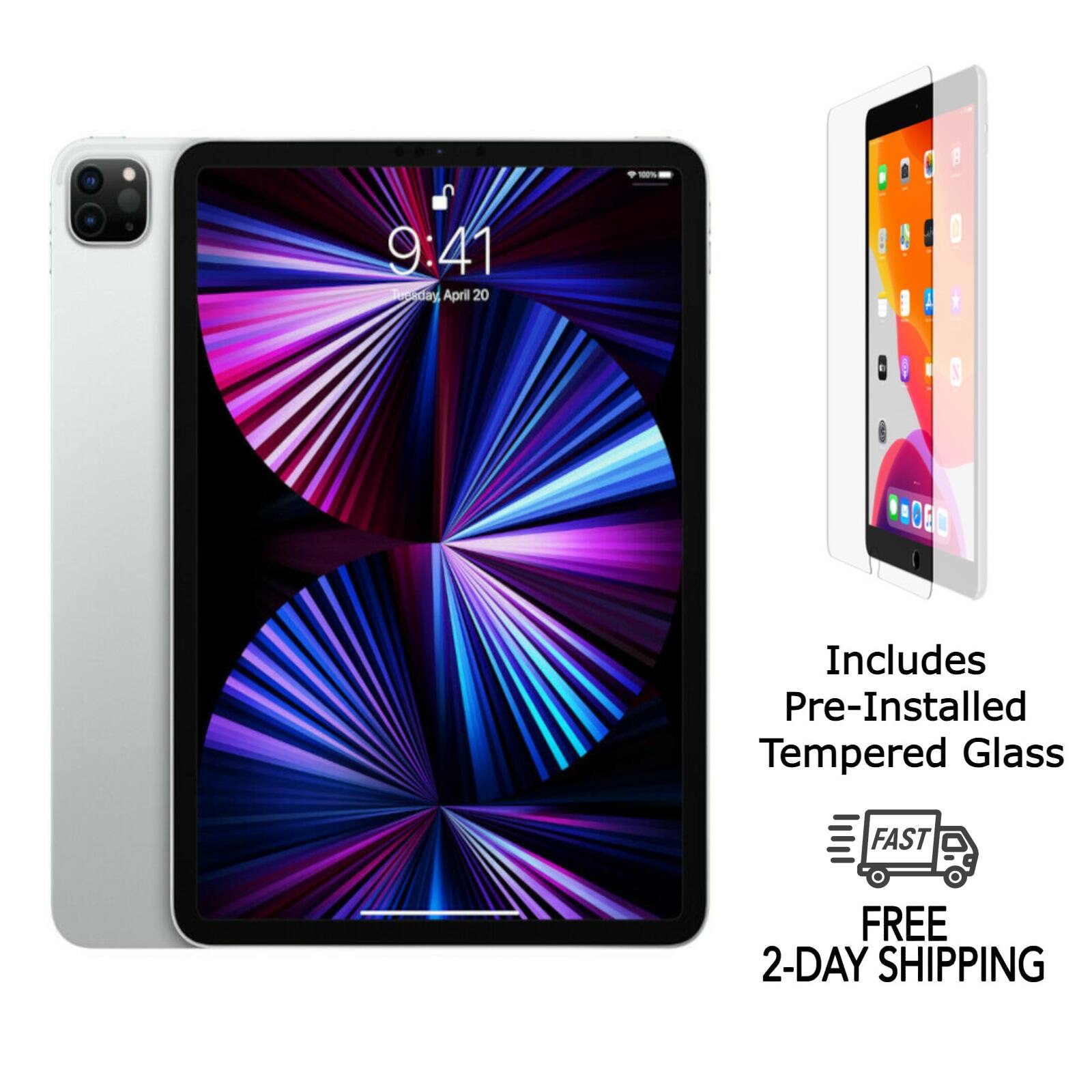 - 9:41 Tuesday April 20
- Includes Pre-Installed Tempered Glass
- FAST FREE 2-DAY SHIPPING