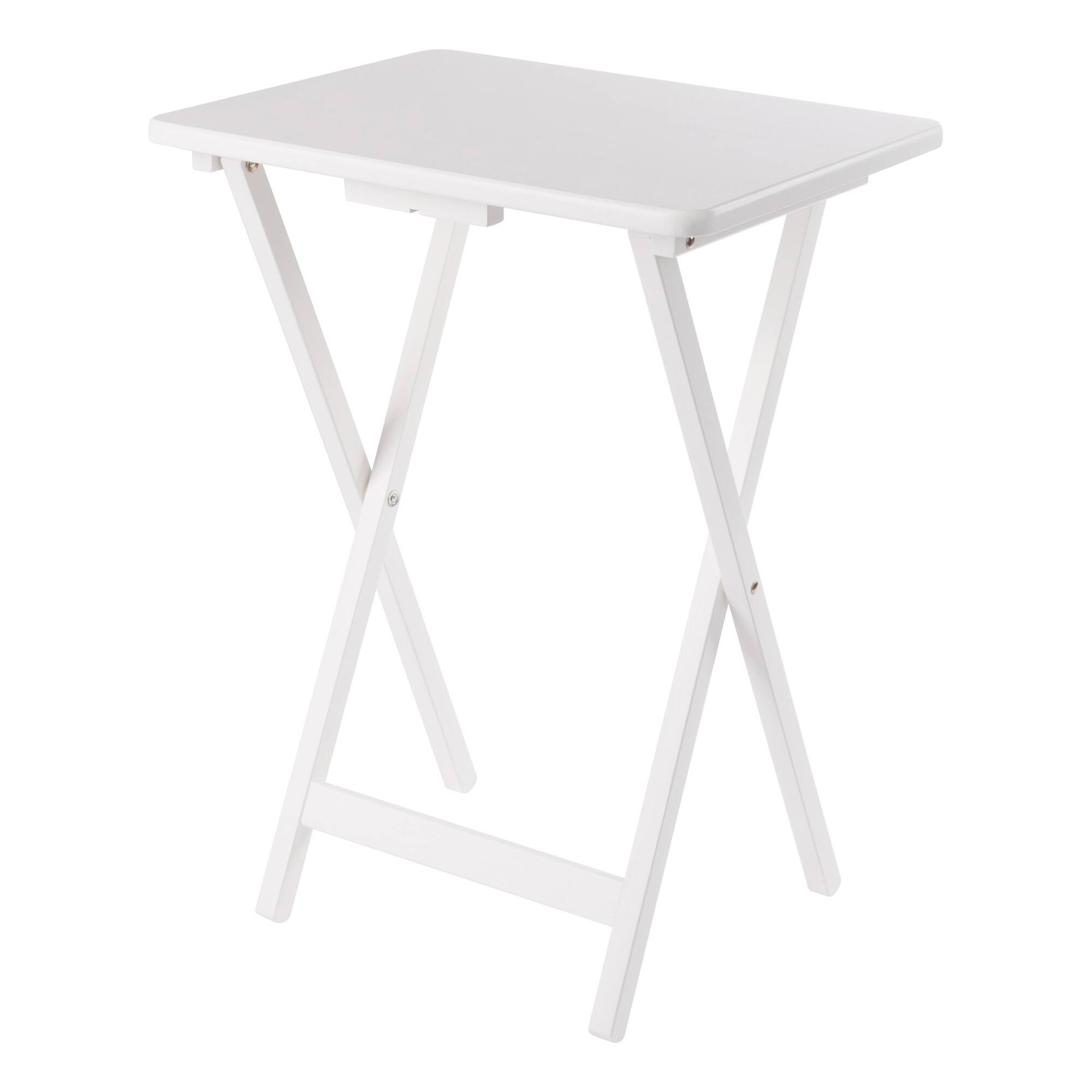 Alt View 9. Winsome Wood - Alex 5-Pc Snack Table Set - White.