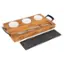 Angle. Viking - Viking 7-piece Acacia Wood Slate Cheese Board-Charcuterie Set - Multicolor.