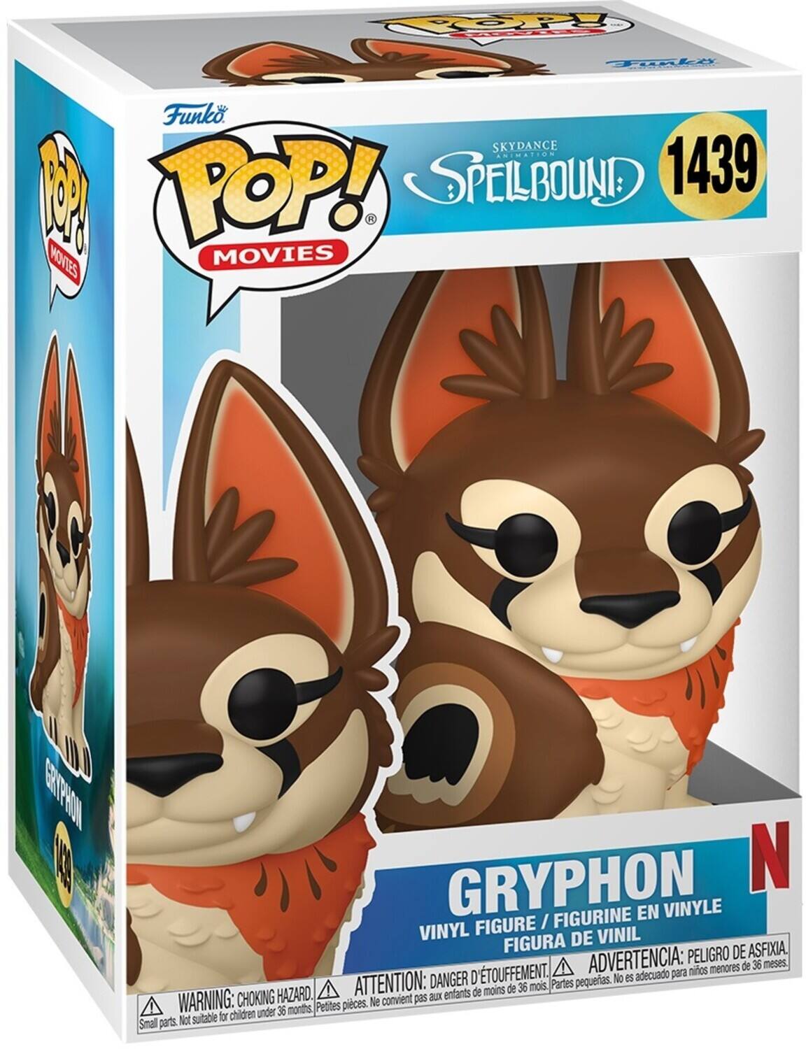 POP! Movies Funko Skydance Animation 1 POP! Spellbound 1439 MOVIES GRYPHON N FIGURINE EN VINYLE FIGURE / VINYL DE VINIL FIGURA DE ASFIXIA. ADVERTENCIA: PELIGRO DE ASFIXIA. ATTENTION: DANGER D'ÉTOUFFEMENT. Partes pequeñas. No es adecuado para menores de 36 meses. CHOKING HAZARD. Petites pièces. Ne convient pas aux enfants. Small parts. Not suitable for children under 36 months.