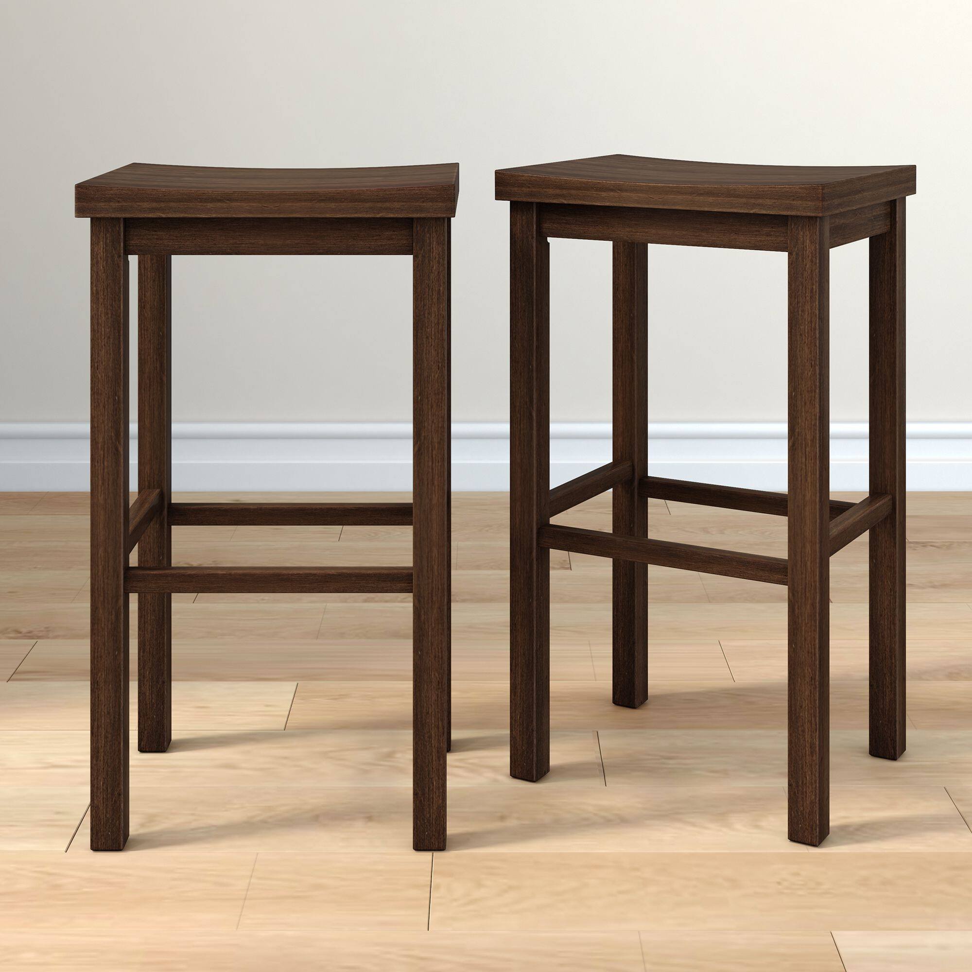 Grain & Grove - Stool Bar Height (30in) - 2 pack - Walnut