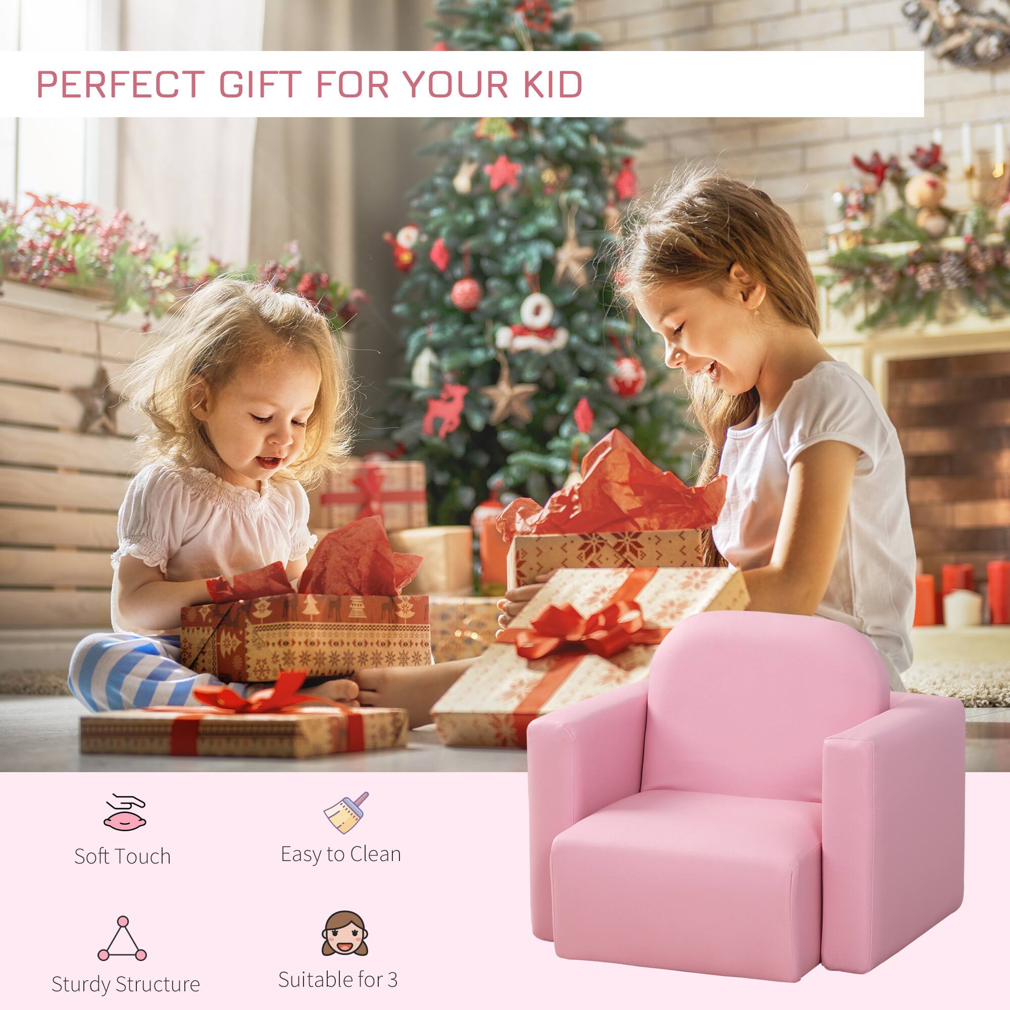 PERFECT GIFT FOR YOUR KID

Soft Touch  
Easy to Clean  
Sturdy Structure  
Suitable for 3