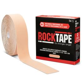 RockTape - Standard Recovery Kinesiology Tape, 2" x 105" Bulk Roll - Beige