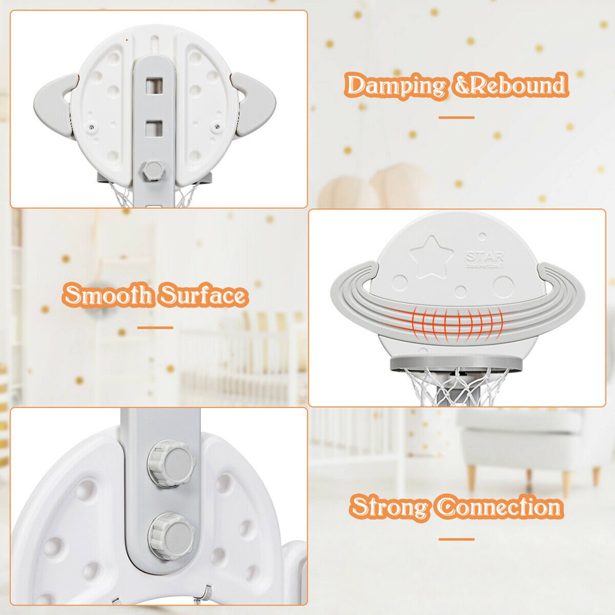 Damping & Rebound, Smooth Surface, Strong Connection