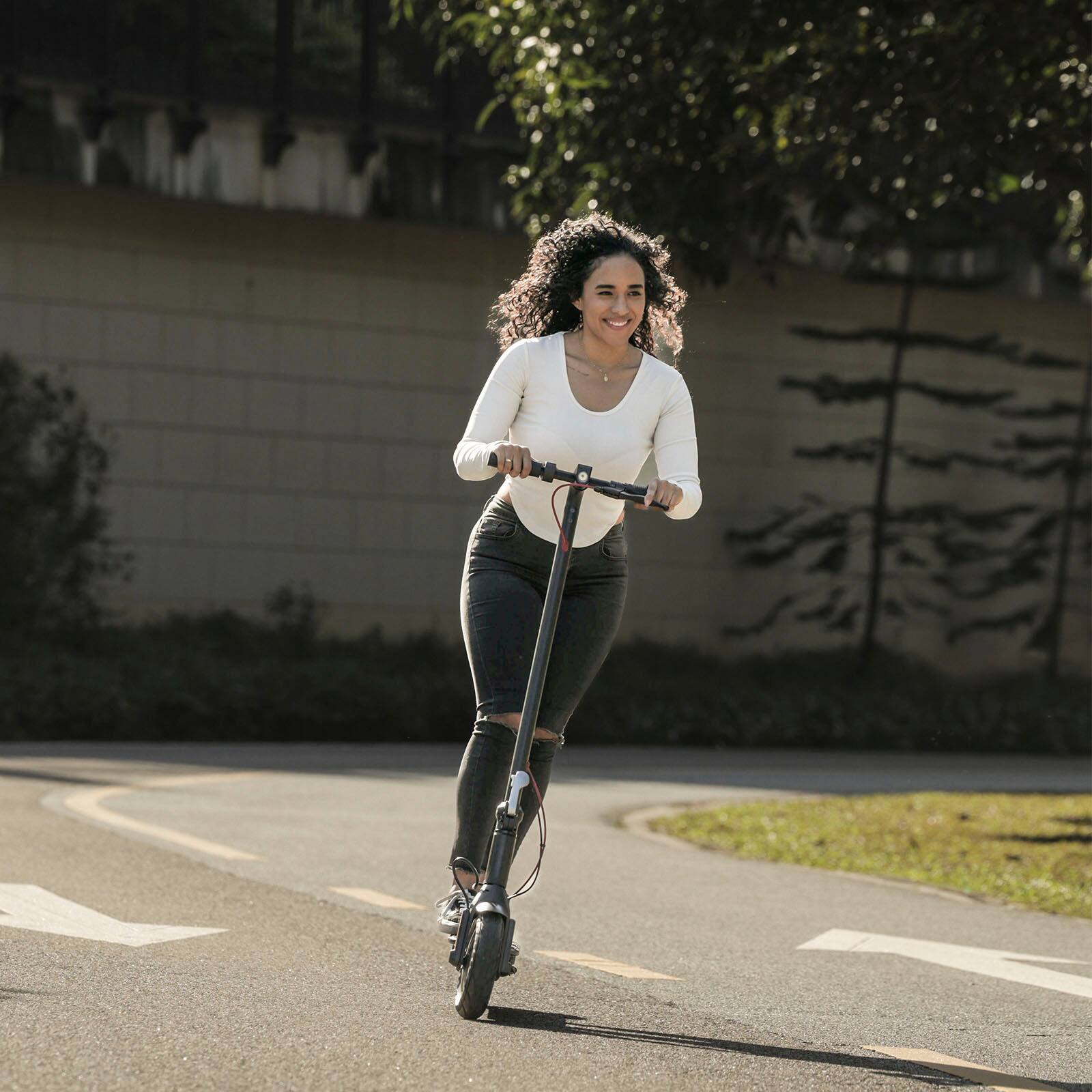 Alt View 18. HiBoy - Hiboy S2 SE Electric Scooter, 300W Motor, 10" Tires, 19 Mph Max Speed&17 Miles Range, Foldable Commuter Electric Scooter - Black.