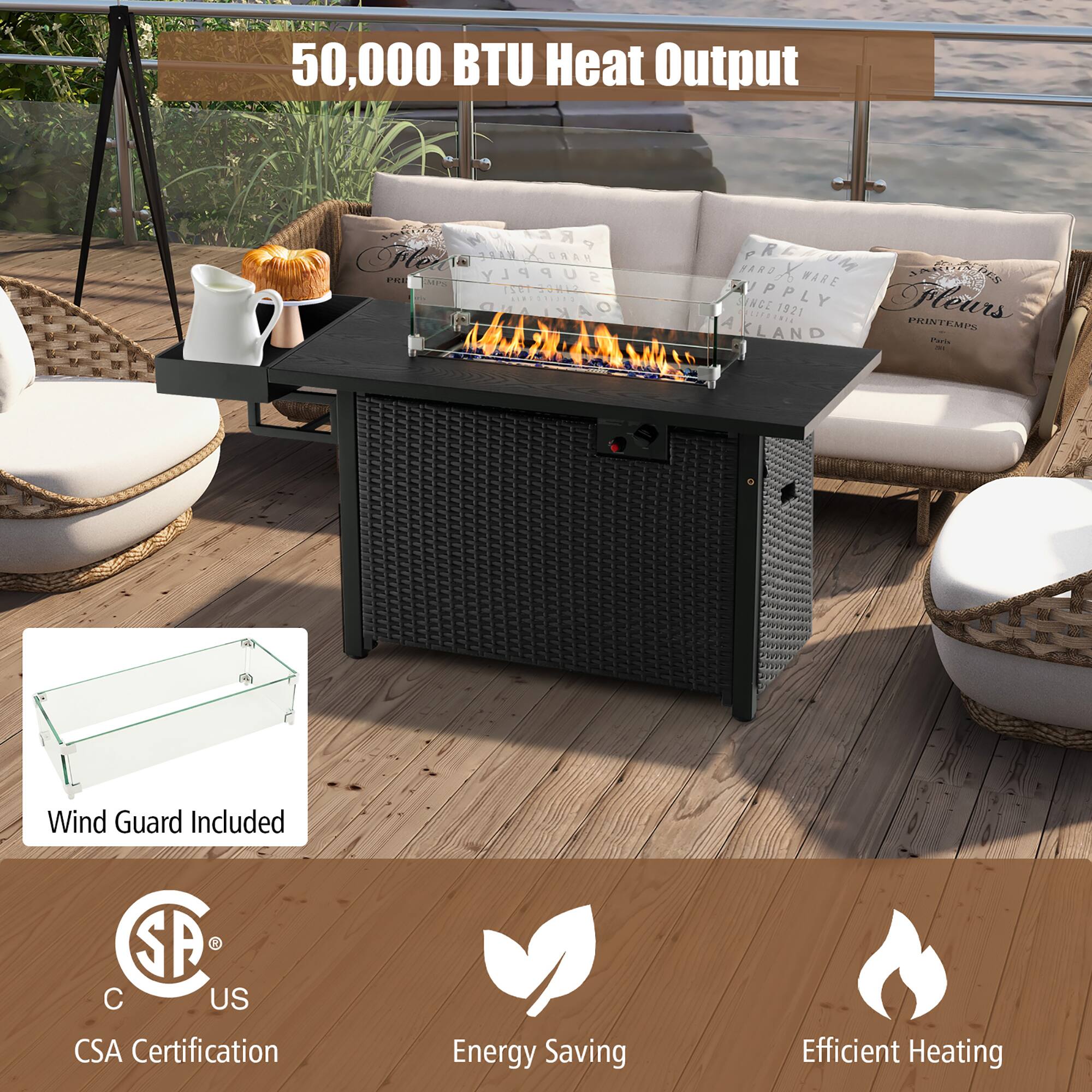 50,000 BTU Heat Output

Wind Guard Included

CSA Certification

Energy Saving

Efficient Heating