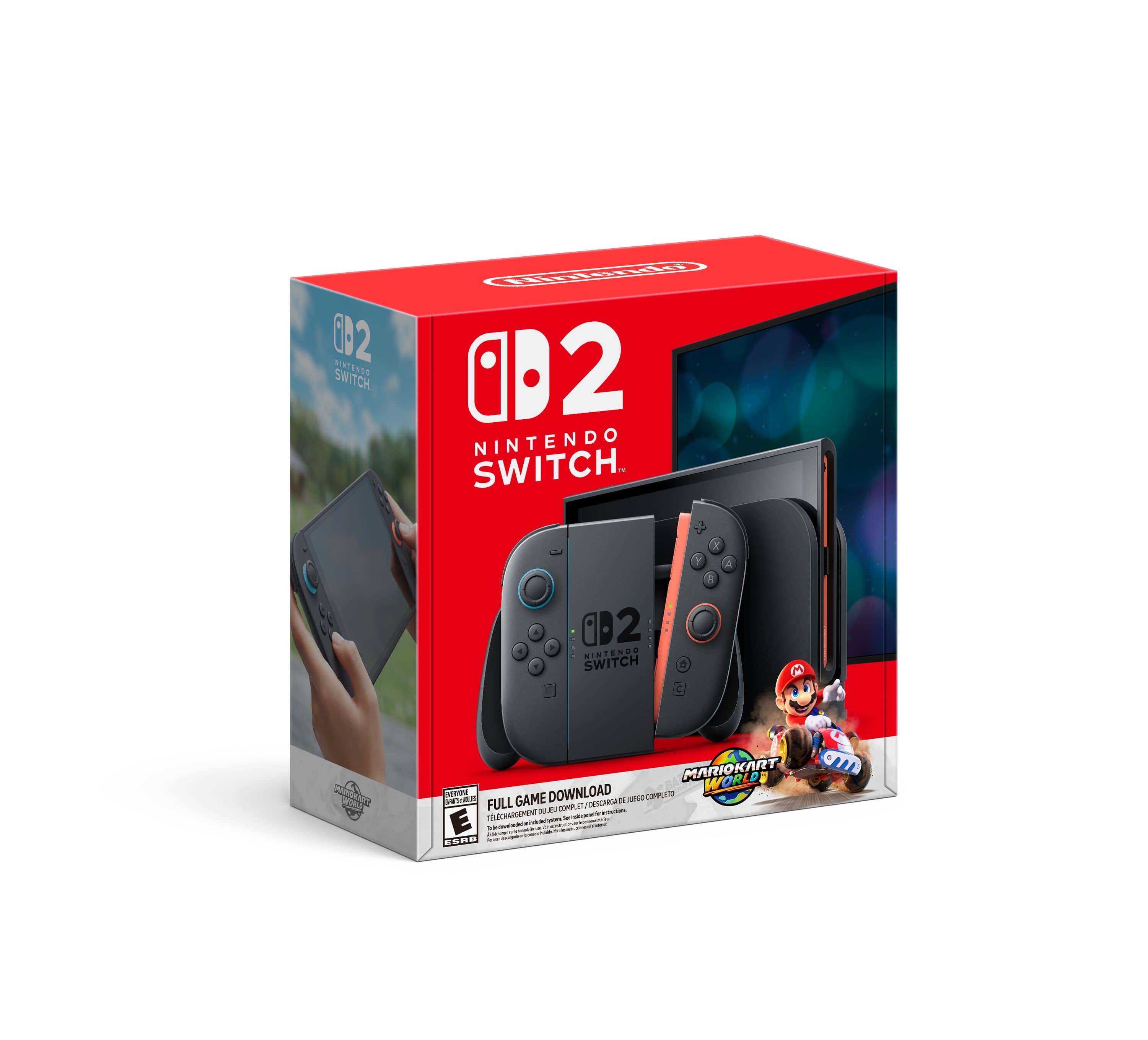 C2 i RISTERSS SWITCH Co 2 NINTENDO SWITCH. 4 0D2 NINTENDO SWITCH a Y X 2 A adidan -o MARIOKART am WORLD R nt GAME DOWNLOAD MA Aa N FULL de d CNPU TELCHARGEMENT peet - - - E - V - - 1 - - . SPP
Corrected text:
C2 i RISTERSS SWITCH Co 2 NINTENDO SWITCH. 4 0D2 NINTENDO SWITCH a Y X 2 A adidan -o MARIOKART am WORLD R nt GAME DOWNLOAD MA Aa N FULL de d CNPU TELCHARGEMENT peet - - - E - V - - 1 - - . SPP
The text appears to be a mix of French and English, with some characters and words possibly misspelled or misinterpreted. Here is a corrected version based on the image:
"CD2 NINTENDO SWITCH. FULL GAME DOWNLOAD. MARIOKART 8 DELUXE. FULL GAME DOWNLOAD. TELCHARGEMENT. ESRB E. 10+"
This is based on the visible text on the box in the image.
