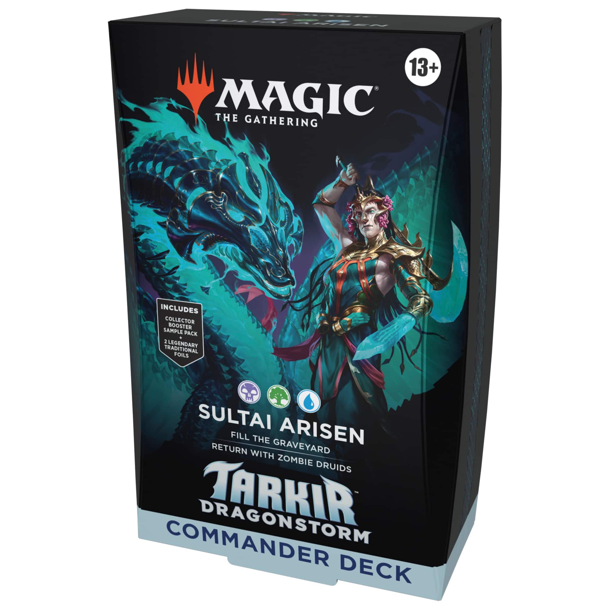 Wizards of The Coast - Magic: The Gathering Tarkir: Dragonstorm Commander Deck - Sultai Arisen - Front_Zoom