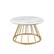 Left Zoom. Walker Edison - Modern Cage-Base Coffee Table - Faux White Marble.