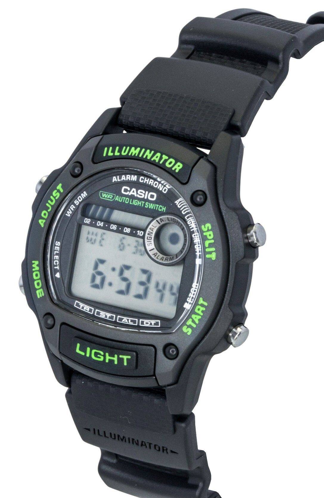 ILLUMINATOR ALARM CASIO CHRONO 50M WR AUTO ADJUST LIGHT SWITCH KUTO WR 02 04 IA LIGHT 06 80 10 SIGNAL COMPINAL SELECT ALARM SPLIT MODE 6:5344 ECTOO TR ST START AL DT LIGHT