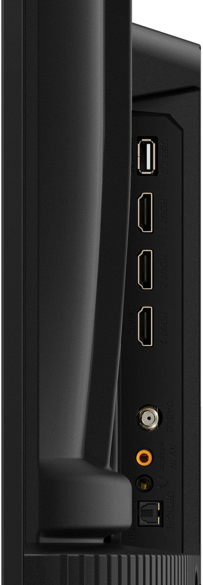 The text on the image reads: "USB 2.0, HDMI (e)ARC, HDMI S/PDIF, HDMI Optical Out, AVRCP."