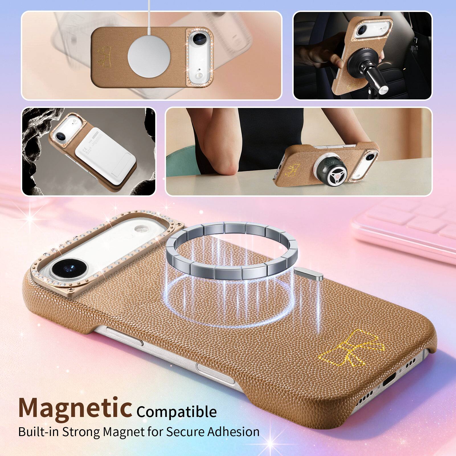 Magnetic Compatible  
Built-in Strong Magnet for Secure Adhesion