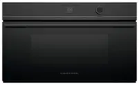 Fisher & Paykel - Minimal 30-in convection speed oven 1.7 cup ft capacity, touch screen with dial - Black - Front_Zoom