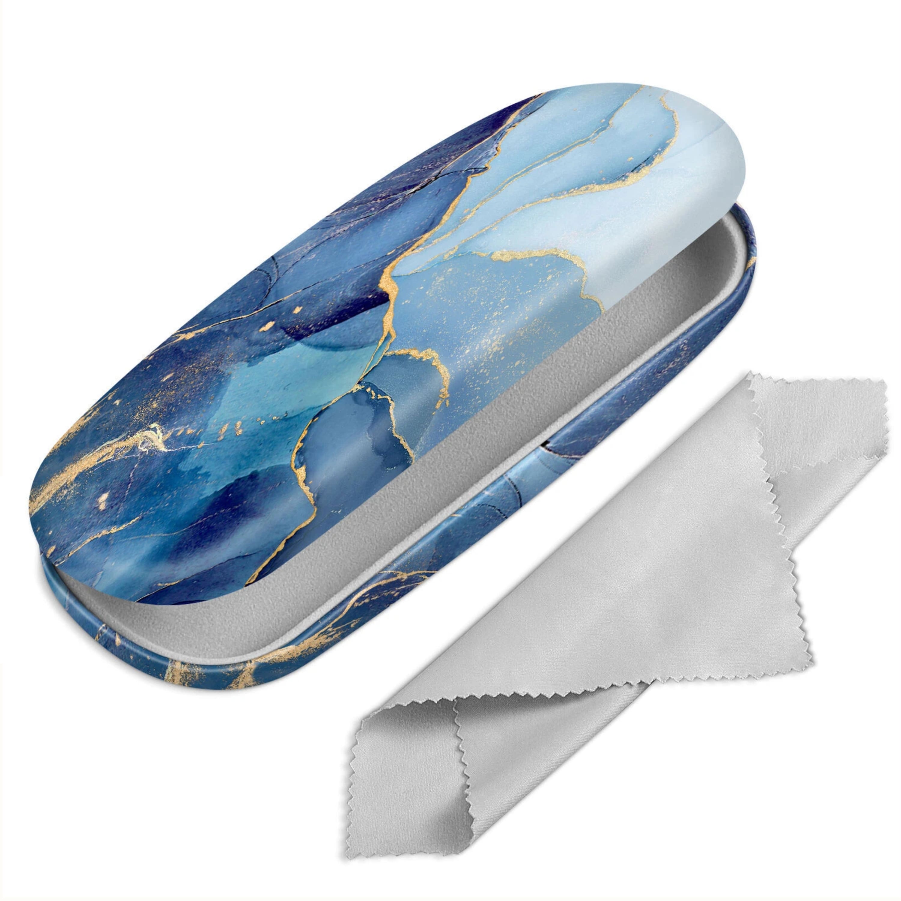 Kitcheniva - Portable Hard Shell Eyeglasses Case Protective Glasses Holder Box Ocean Marble - Ocean Blue price history on PriceWatchPro