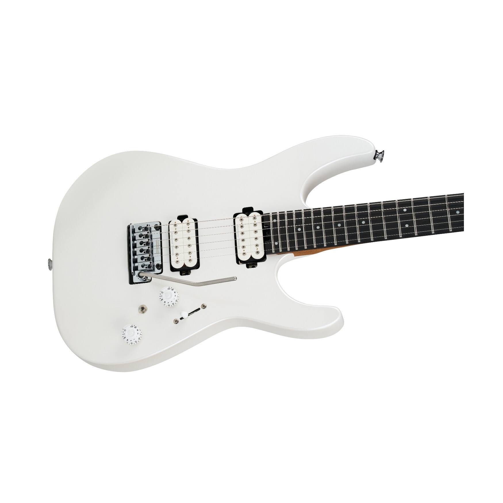 Left. Charvel - Charvel Pro-Mod Plus DK24 HH 2PT EB 6-String Electric Guitar (Celestial Silk).