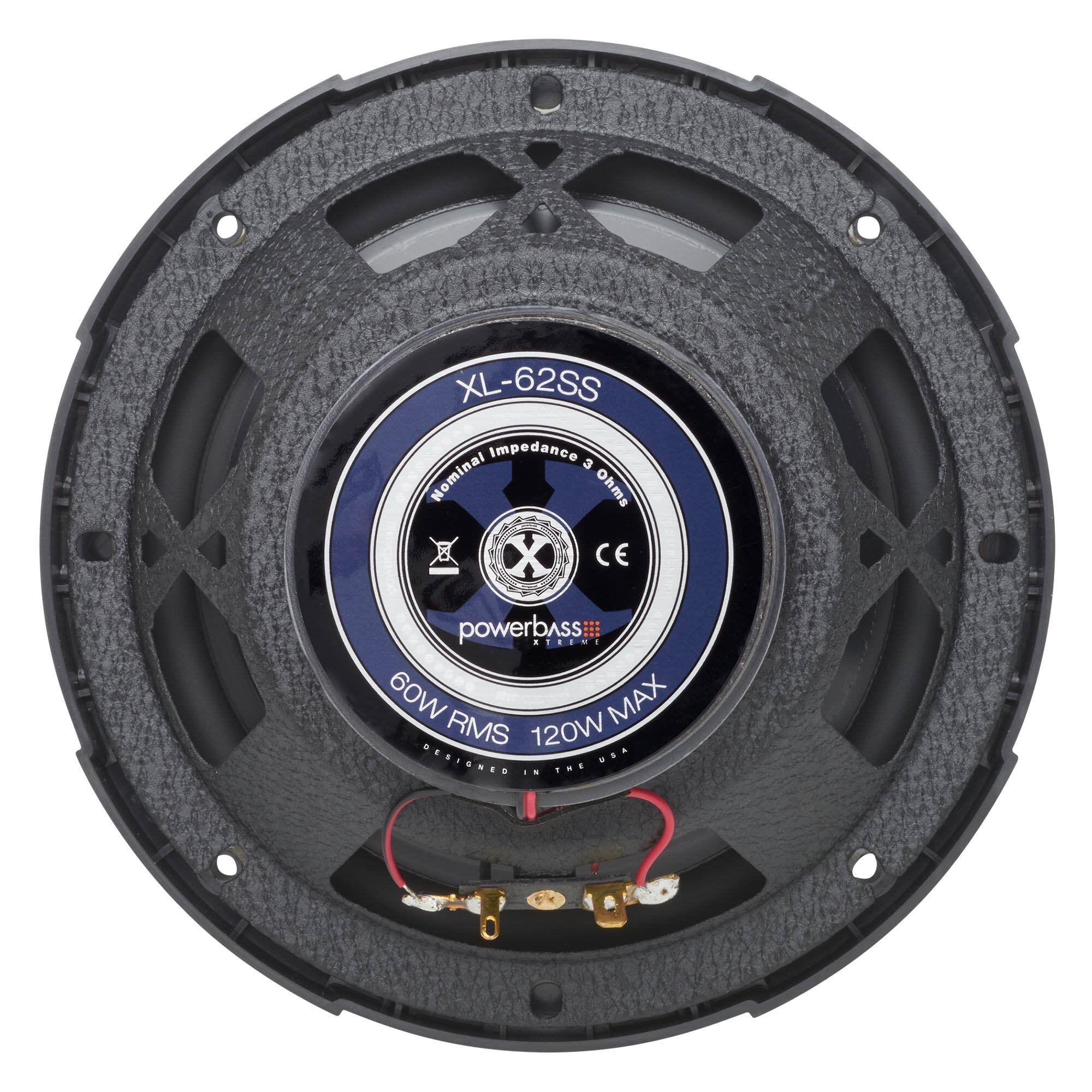 XL-62SS  
Impedance: 3 Nominal Ohms  
CE  
powerbass  
60W RMS  
120W MAX