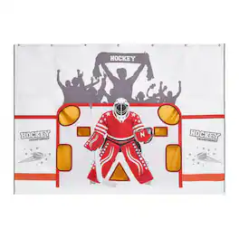 VEVOR - Hockey Shooting Tarp, Shooter Tutor Ice Hockey Goal Practice Target, Tear-proof Premium Net with 7 Holes, Easy Set Up - Colorful