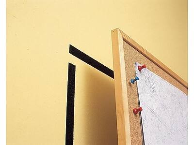 Alt View 1. Velcro - 0.75" x 360" Sticky Back Hook & Loop Fastener, Black, Each (91137) - Black.