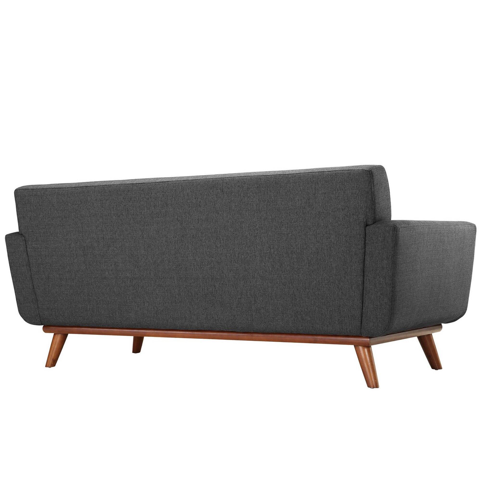 Left. Modway - Engage Upholstered Fabric Loveseat by Modway - Gray.