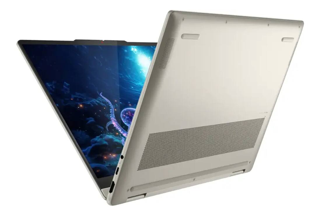 Alt View 7. Lenovo - Lenovo Yoga 7 2-in-1 Laptop 14.0 WUXGA Display (AMD Ryzen AI 7 350, 16GB LPDDR5X, 1TB M.2  PCIe SSD, Win 11 Pro) - Seashell.