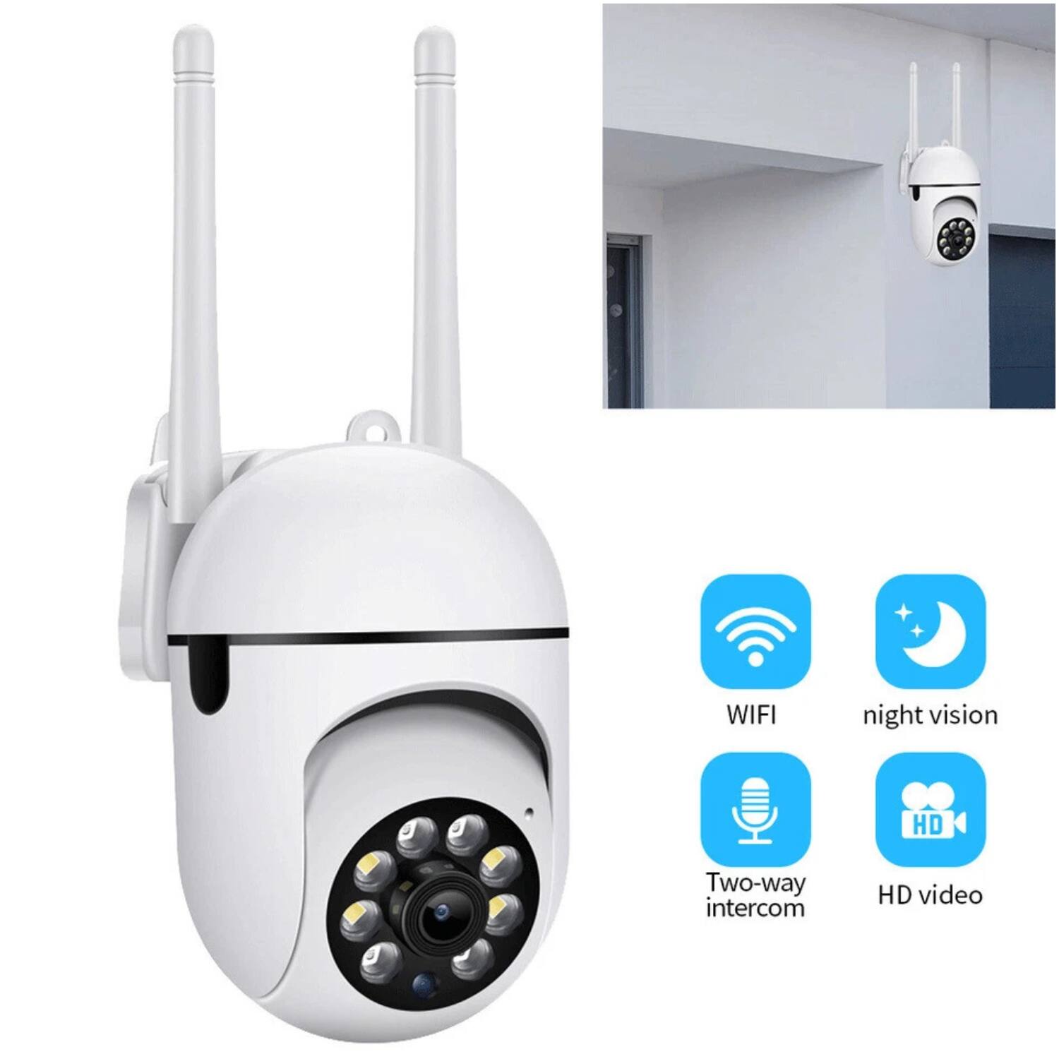 WIFI  
night vision  
Two-way intercom  
HD video