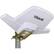 Front. Tram - Digital HDTV Amplified Outdoor Antenna for Home or RV Head Replacement - White.