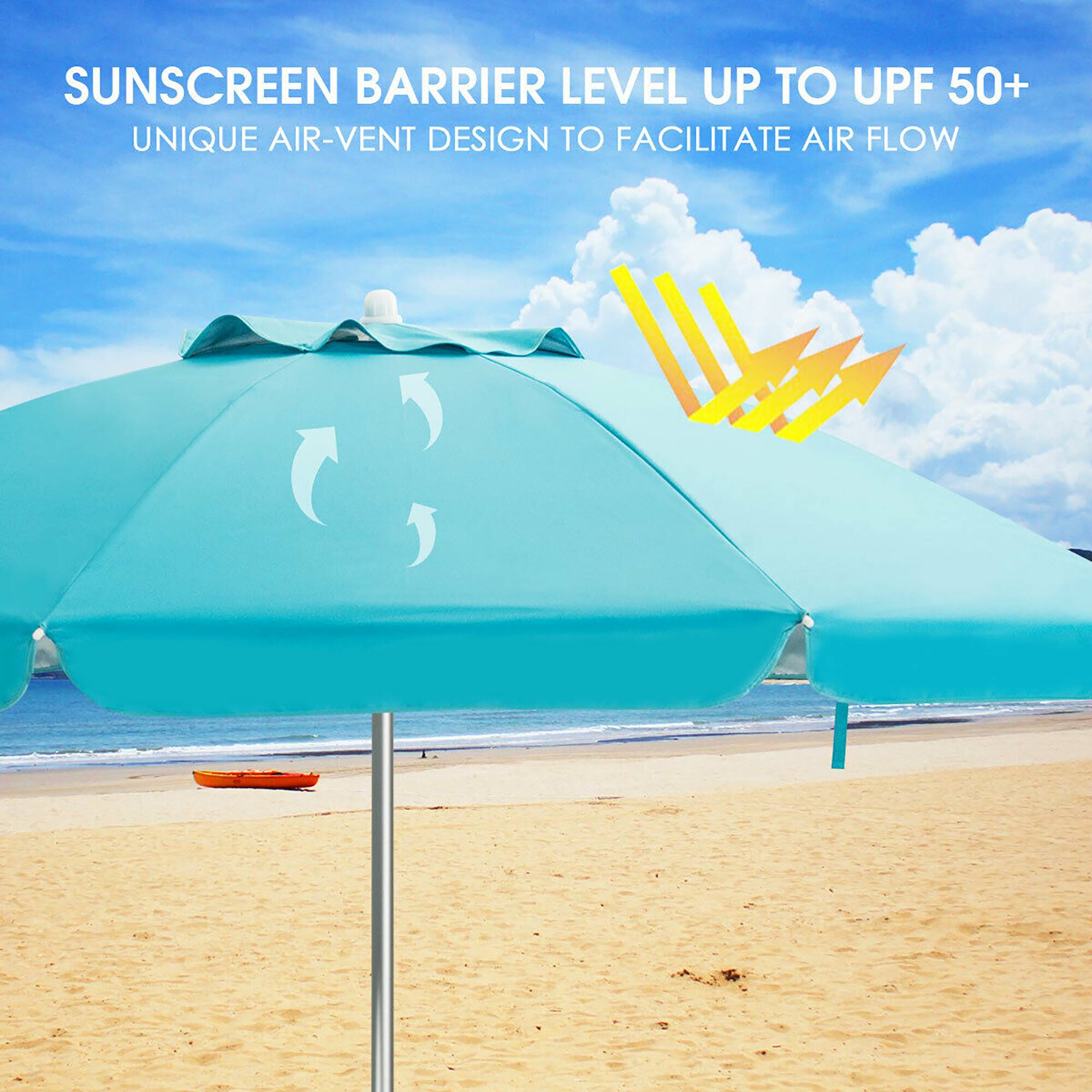 SUNSCREEN BARRIER LEVEL UP TO UPF 50+  
UNIQUE AIR-VENT DESIGN TO FACILITATE AIR FLOW