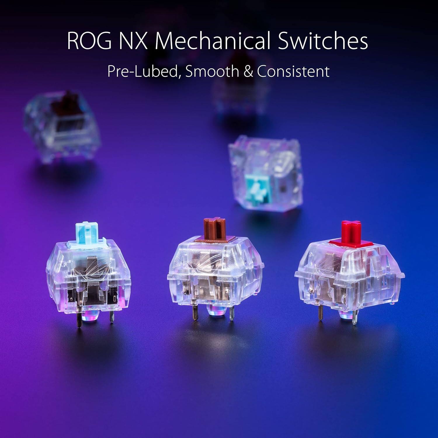ROG NX Mechanical Switches  
Pre-Lubed, Smooth & Consistent