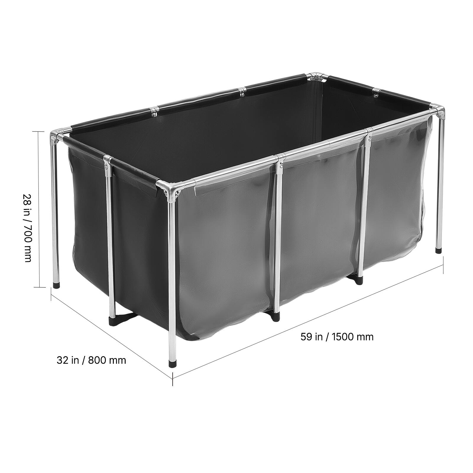 28 in / 700 mm  
59 in / 1500 mm  
32 in / 800 mm