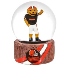 Evergreen Enterprises - Cleveland Browns 100mm Mascot Glass Water Globe - Multicolor