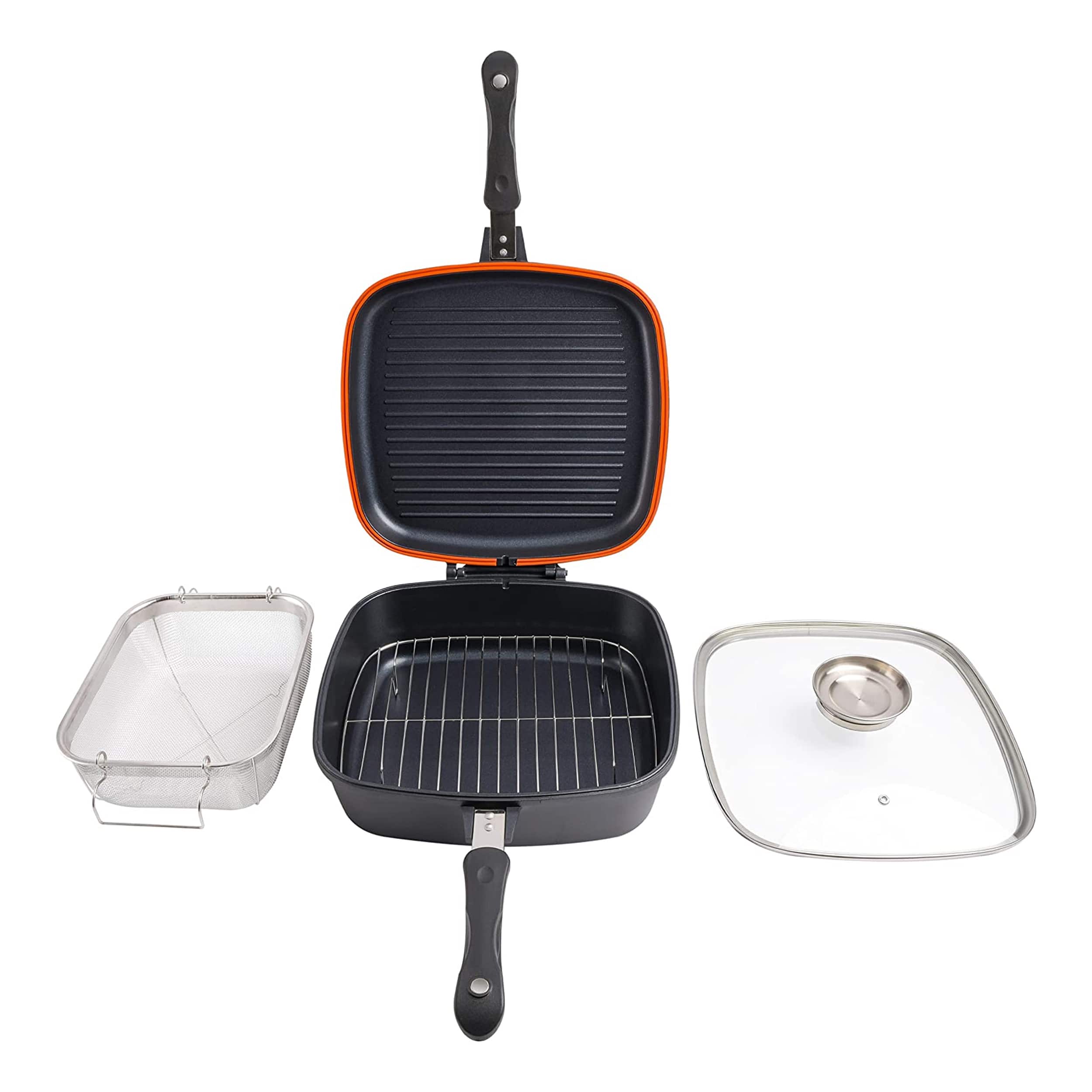 Kenmore - 5 Piece Nonstick Multi Function Cookware Set - Black