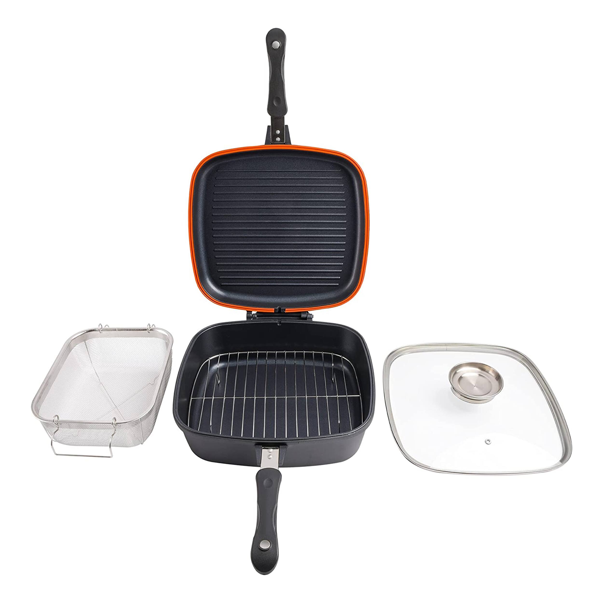 Front. Kenmore - Kenmore 5 Piece Nonstick Multi Function Cookware Set in Black - Black.