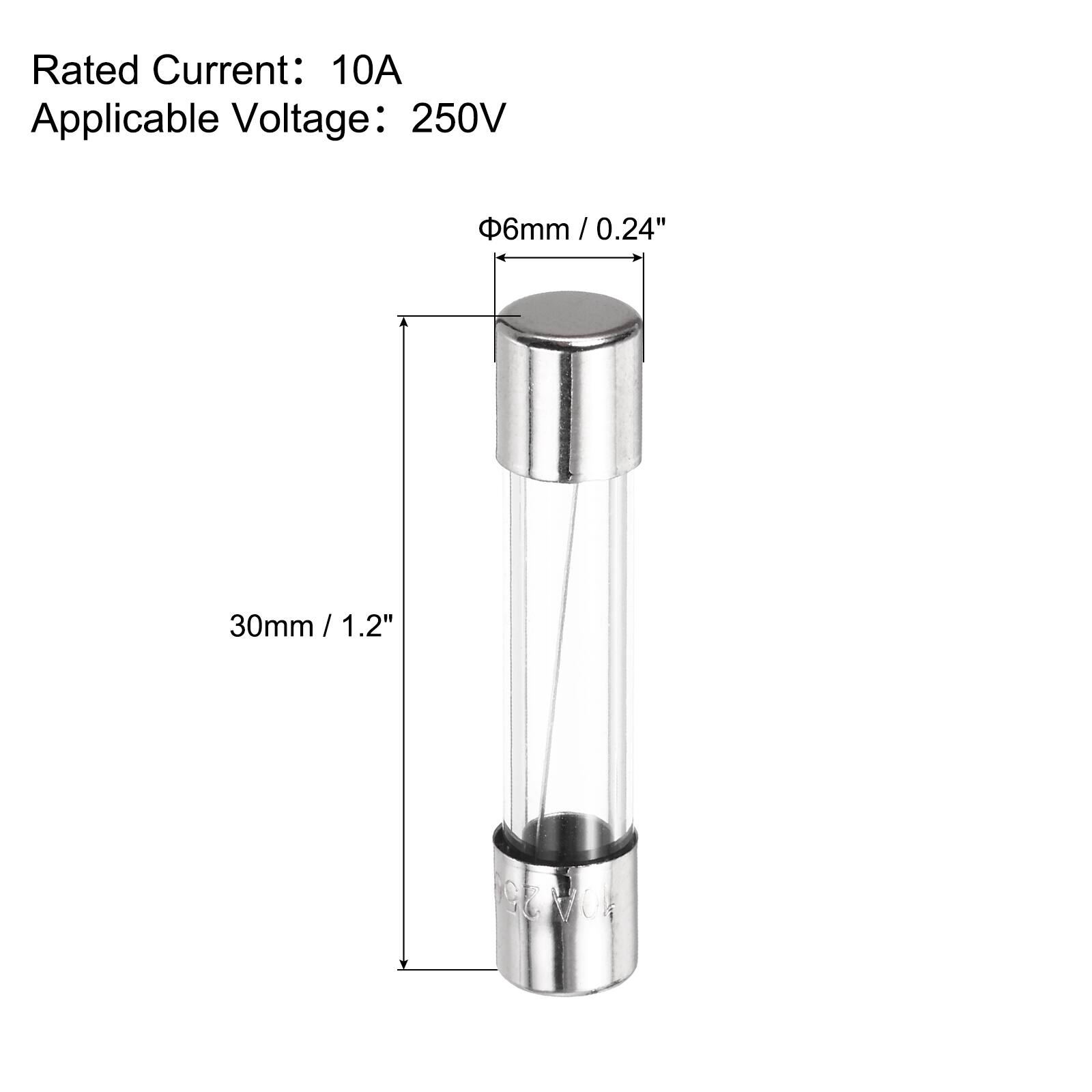 Rated Current: 10A  
Applicable Voltage: 250V  

Φ6mm / 0.24"  
30mm / 1.2"
