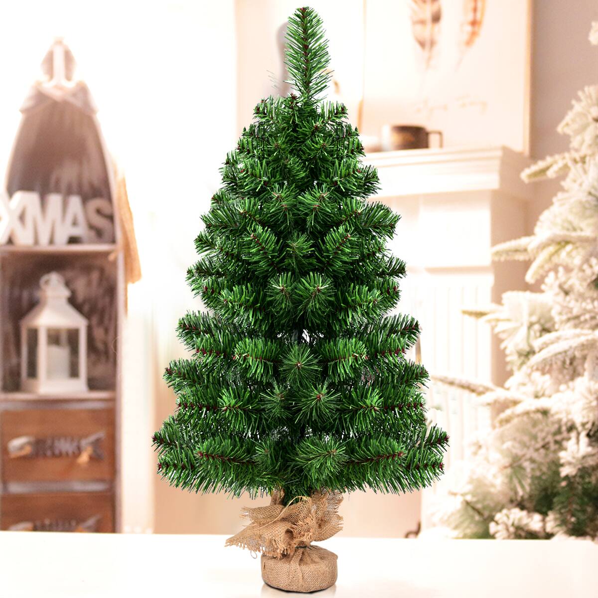 Alt View 10. Costway - Costway 3Ft Artificial PVC Christmas Tree Tabletop Season Decoration - Green.