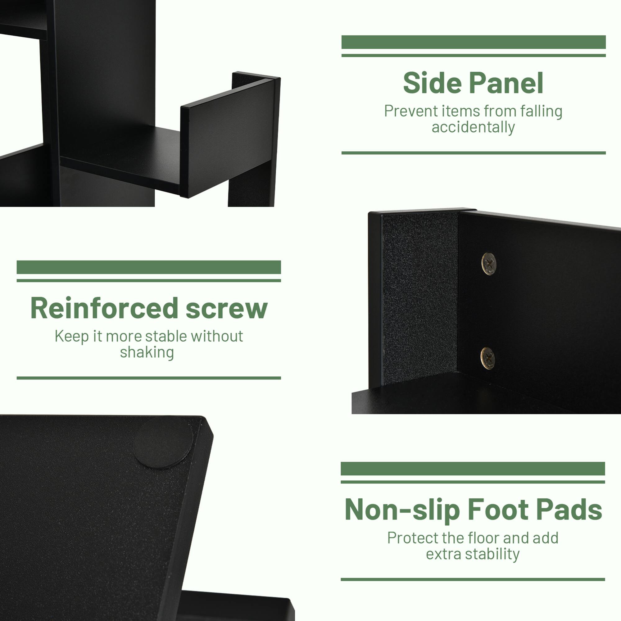 Side Panel, Reinforced screw, Non-slip Foot Pads