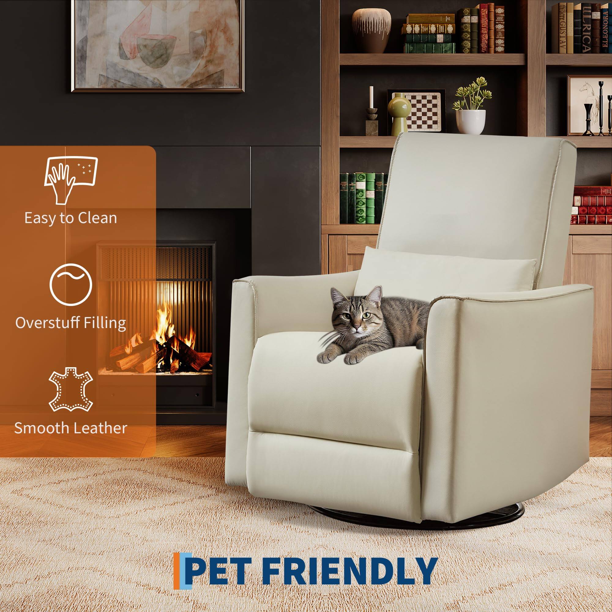 INA = LIRICA ELEONORA

Easy to Clean  
Overstuff Filling  
Smooth Leather  

PET FRIENDLY
