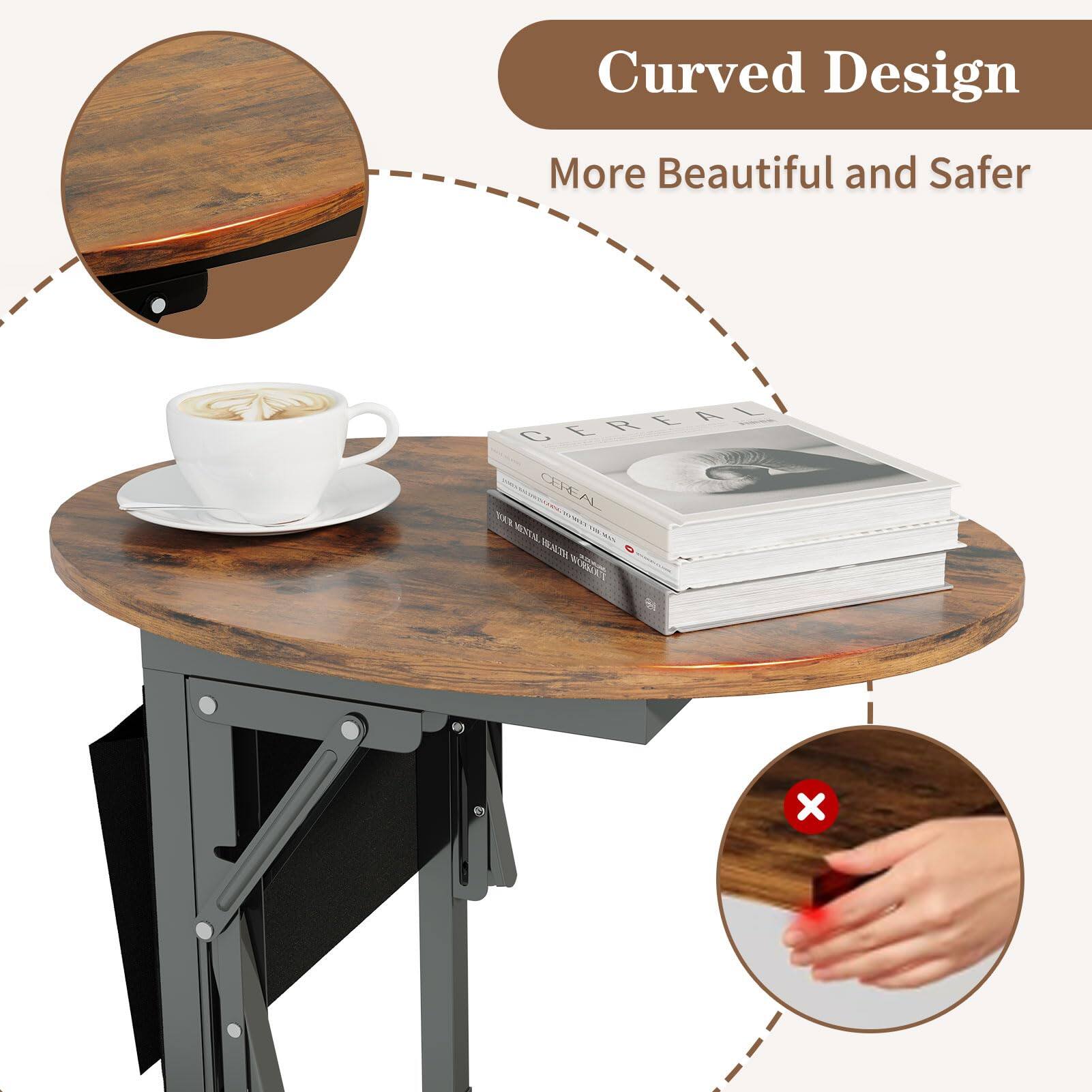 Curved Design  
More Beautiful and Safer