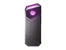 KingSpec - Z5 RGB 512GB SSD - 2100 MB/s, USB 3.2 Gen 2, Type-C, 20Gbps, External SSD for Creators & Gaming - Black
