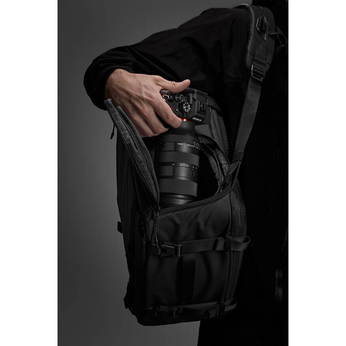 Alt View 9. Sakk Gear - Sakk Gear 25L Rolltop Ranger Camera Backpack - Black.