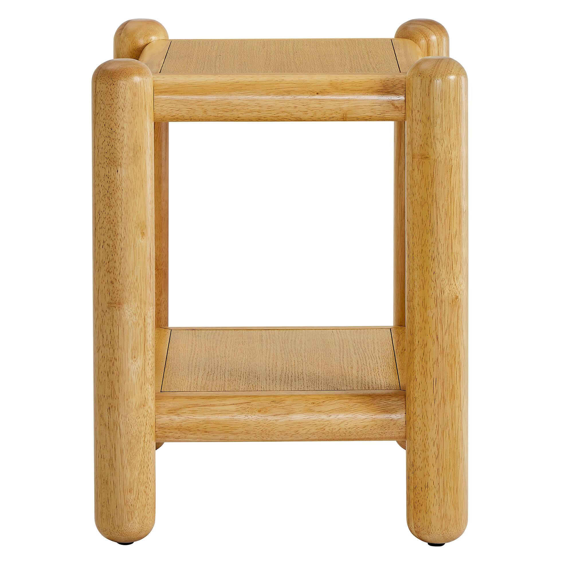 Alt View 2. Modway - Arcus Rectangular 2-Tier Side Table by Modway - Oak.