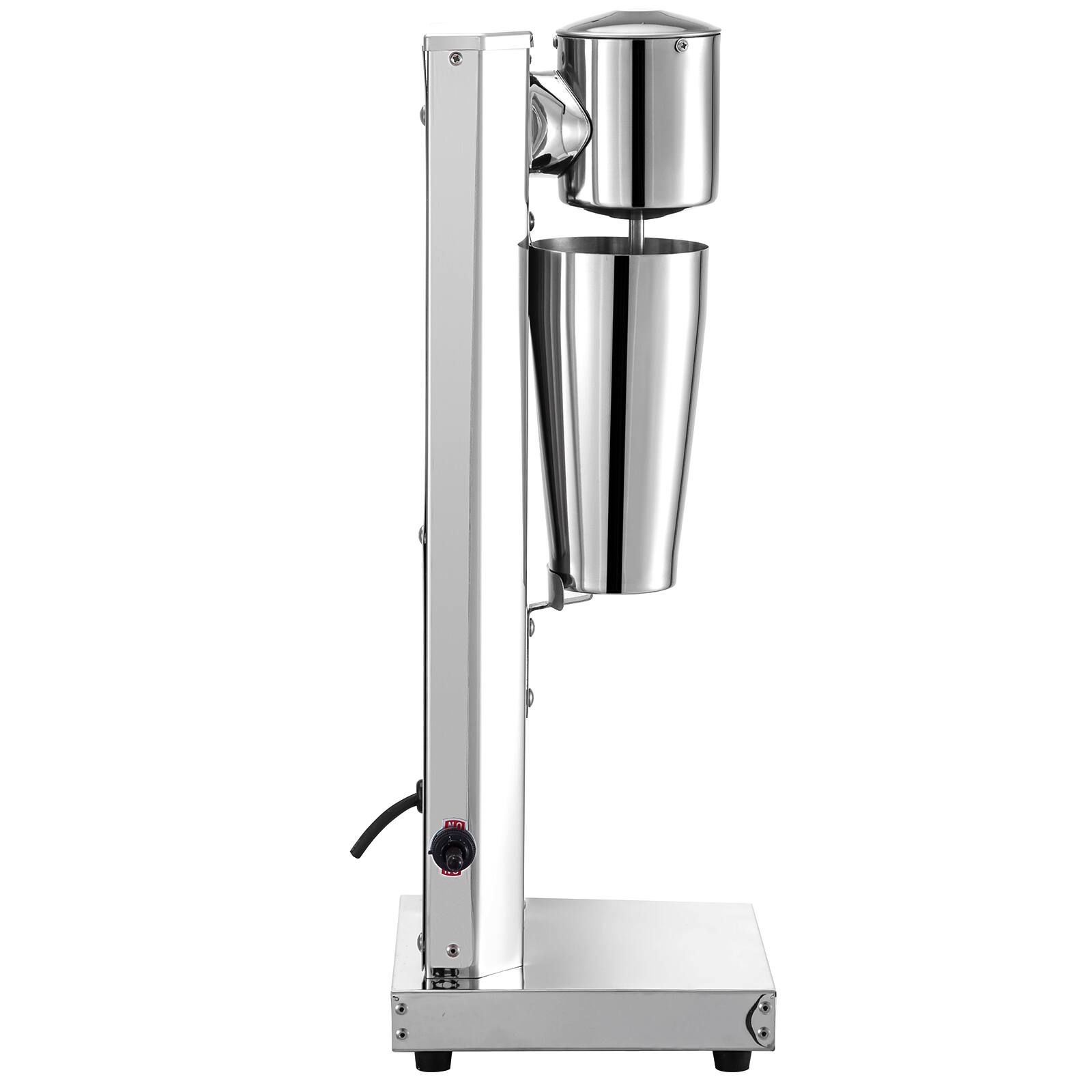 Alt View 5. VEVOR - Milkshake Maker Kit, Stainless Steel Electric Milkshake Maker, 180W, Single Head with 800ml Cup, 2 Speed Adjustable - Silver.