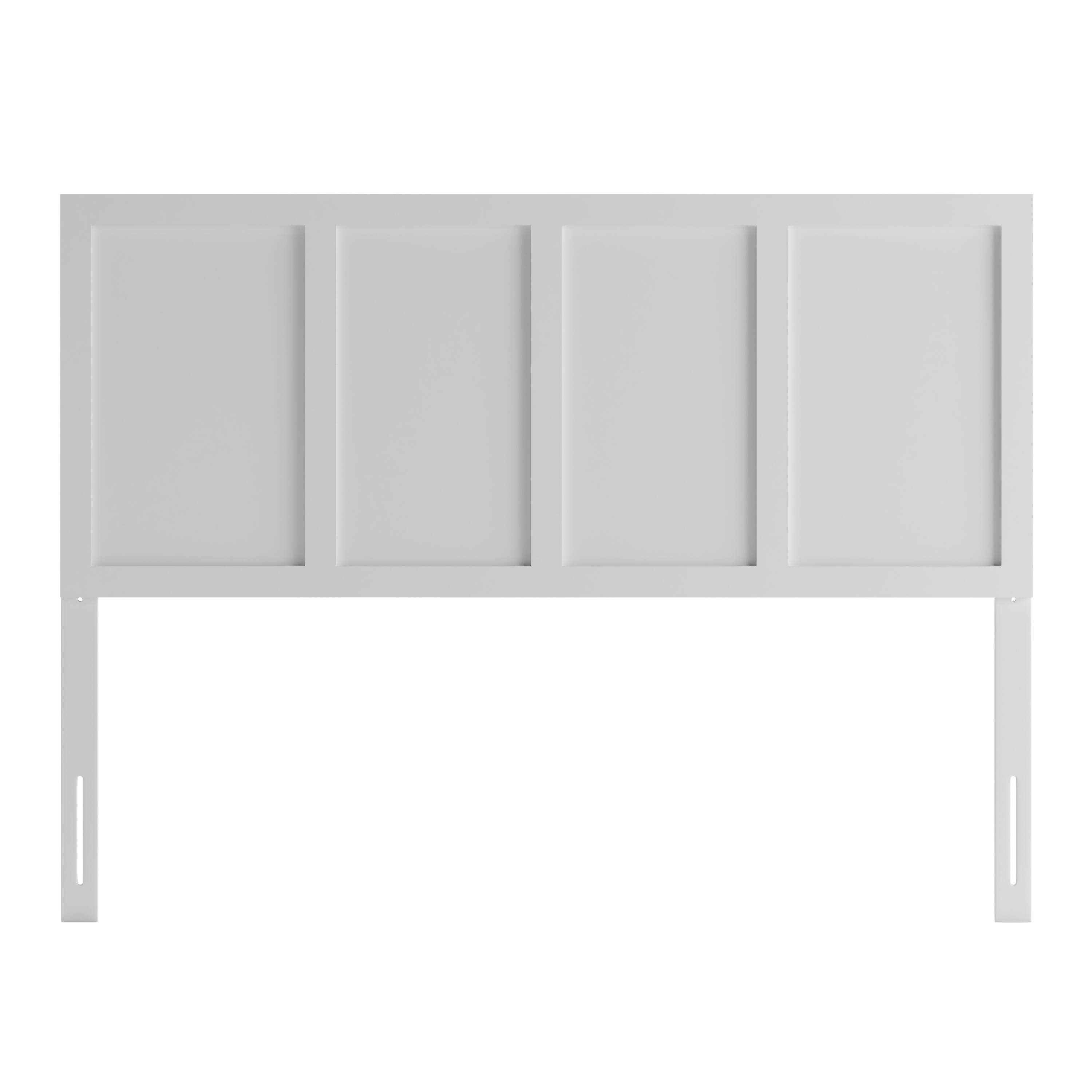 Alt View 9. Emma + Oliver - Omar Paneled Wooden Adjustable Headboard Only - White.
