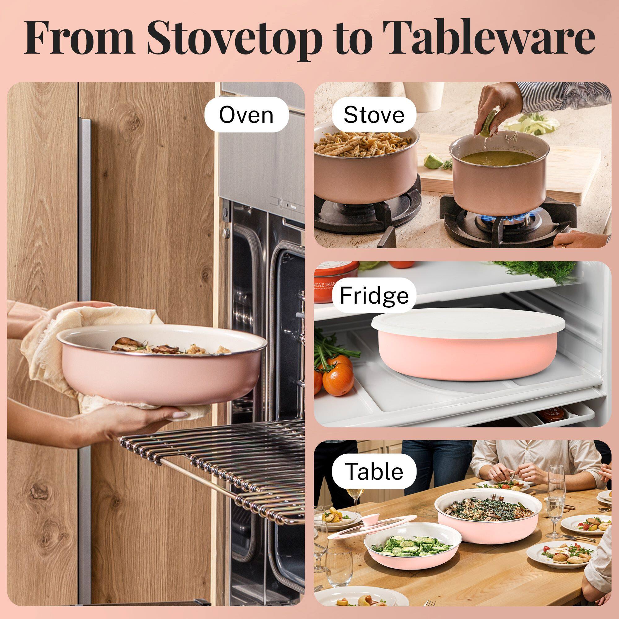 From Stovetop to Tableware
Oven
Stove
Fridge
Table