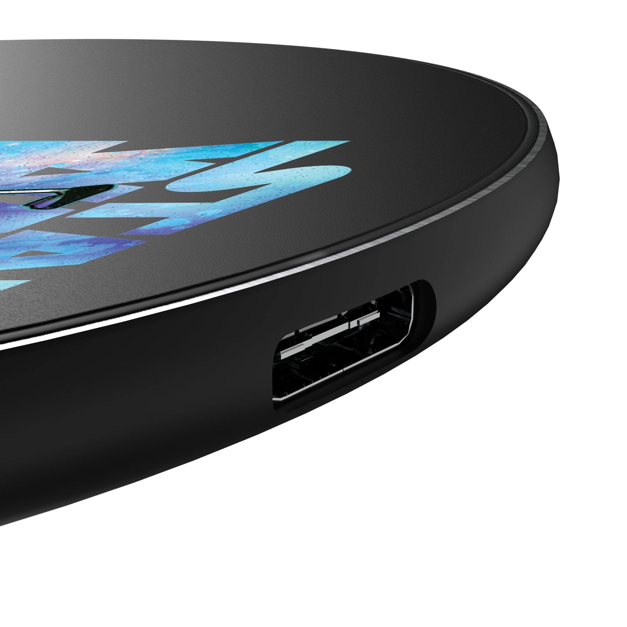 Left. Keyscaper - Star Wars: The Empire Strikes Back Portrait Collage 15-Watt Wireless Charger - Boba Fett.