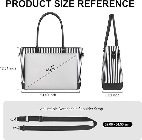 PRODUCT SIZE REFERENCE

- 12.61 inch
- 15.6"
- 19.49 inch
- 5.31 inch

Adjustable Detachable Shoulder Strap

- 32.68 - 54.53 inch