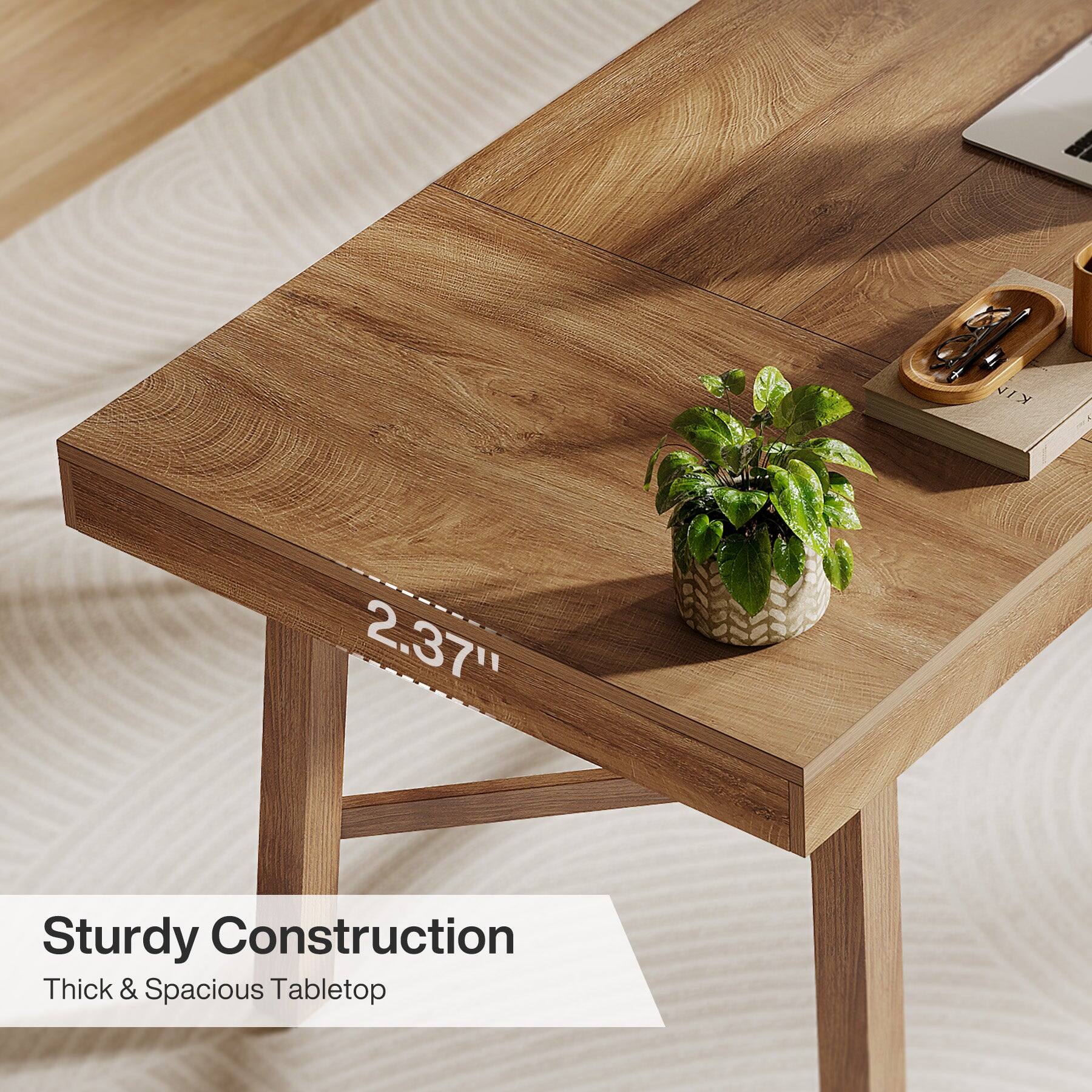 KIN  
2.37"  
Sturdy Construction  
Thick & Spacious Tabletop