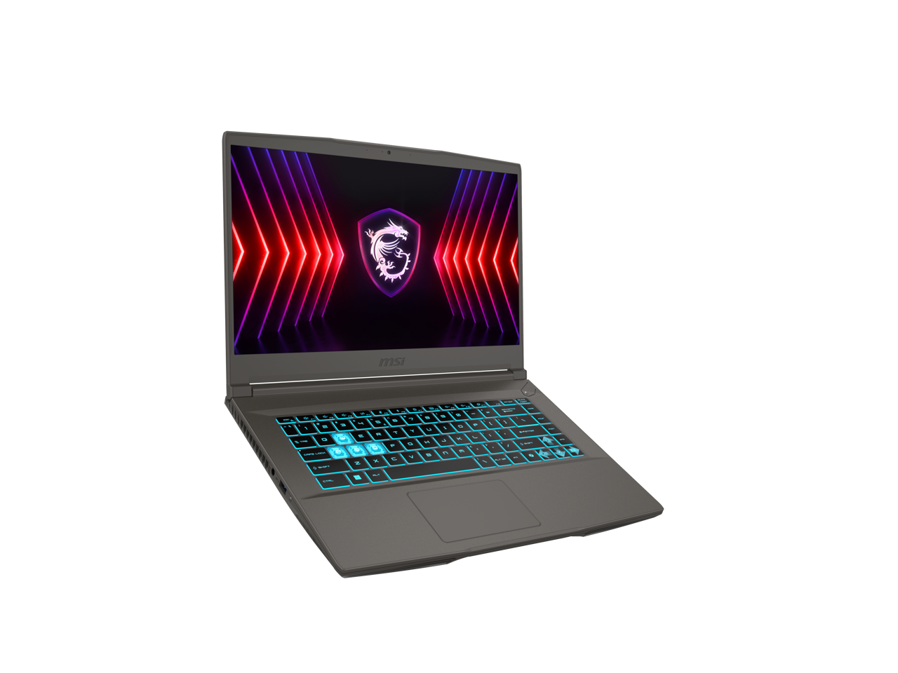 Alt View 2. MSI - MSI Thin A15 - 15.6" RTX 4060 - Ryzen 5 7535HS - 16GB - 512GB SSD - 144Hz (B7VF-461US) - Black.