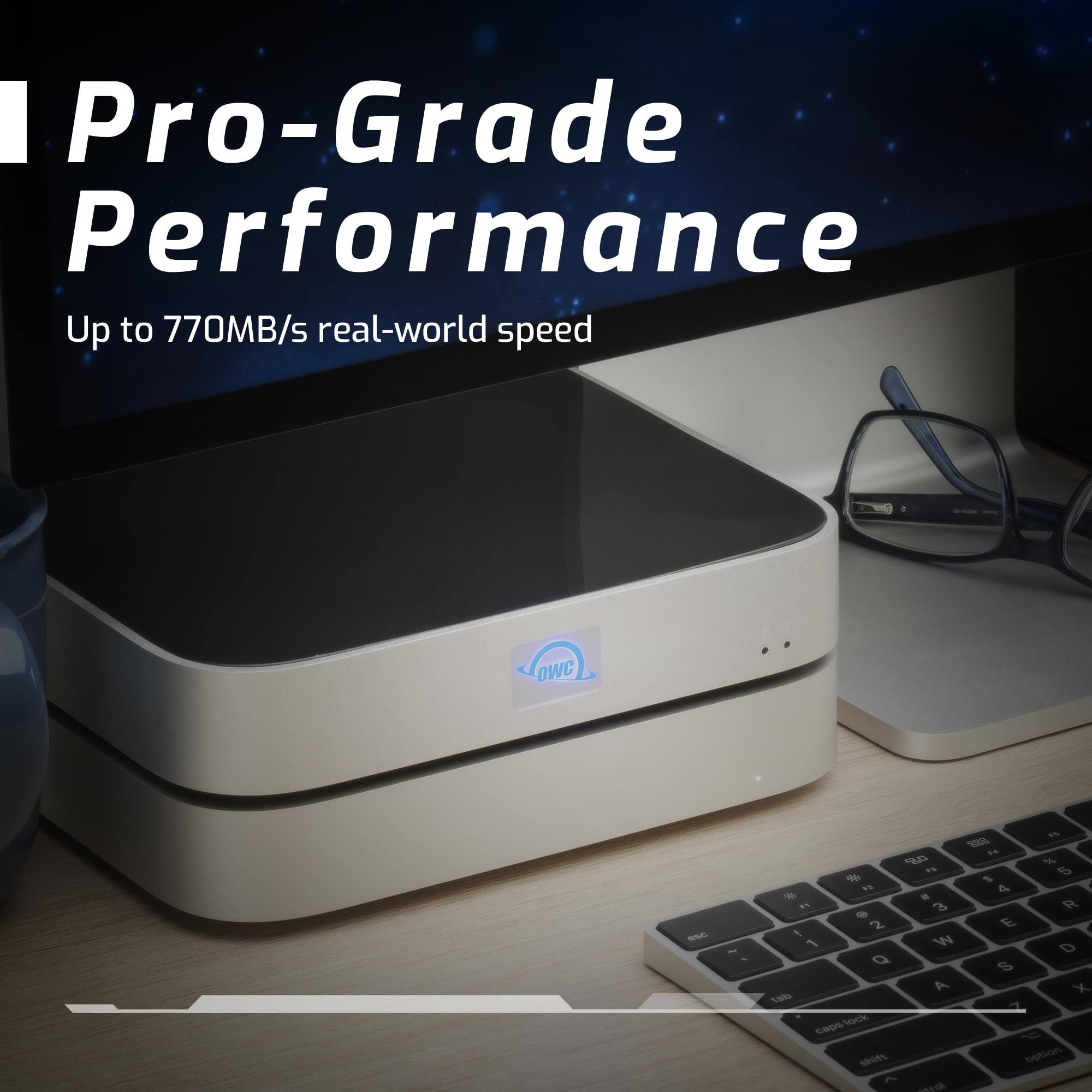 Pro-Grade Performance  
Up to 770MB/s real-world speed
